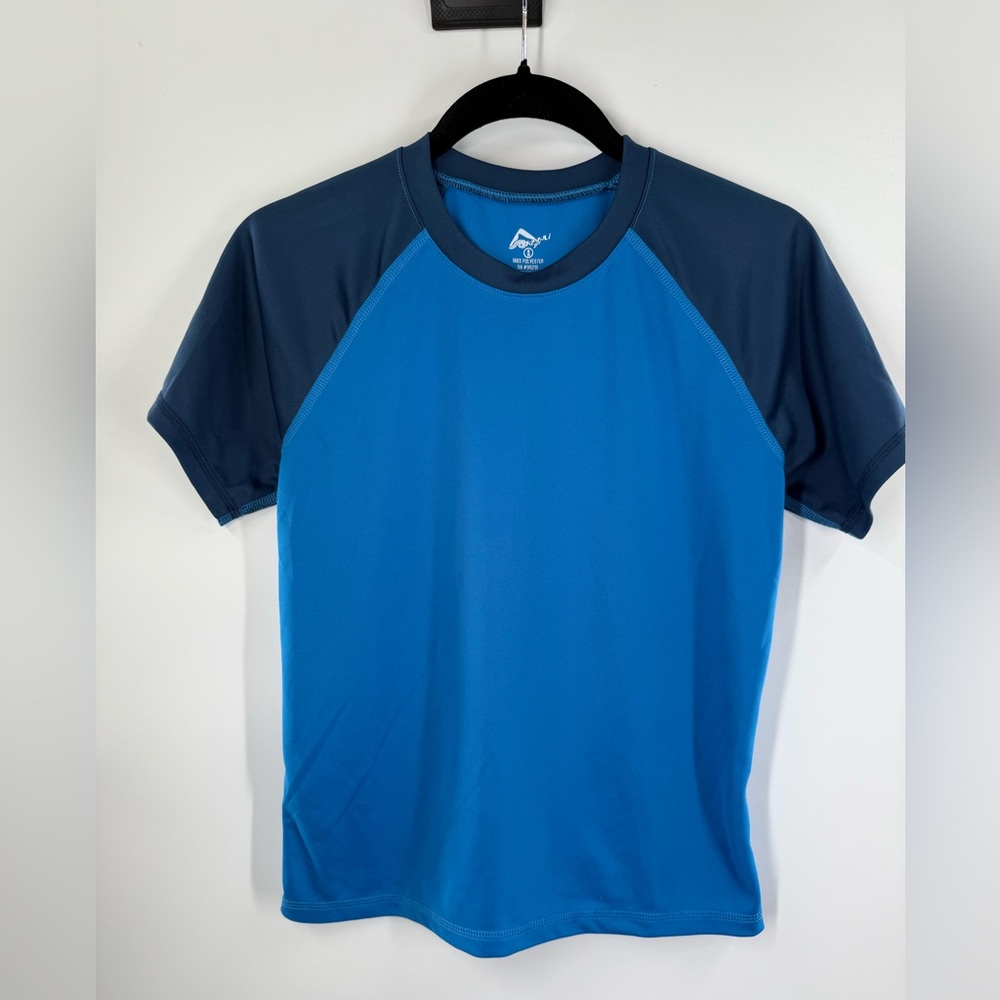 EUC Kanu Surf Two Tone Blue Rashguard - Picture 2 of 6